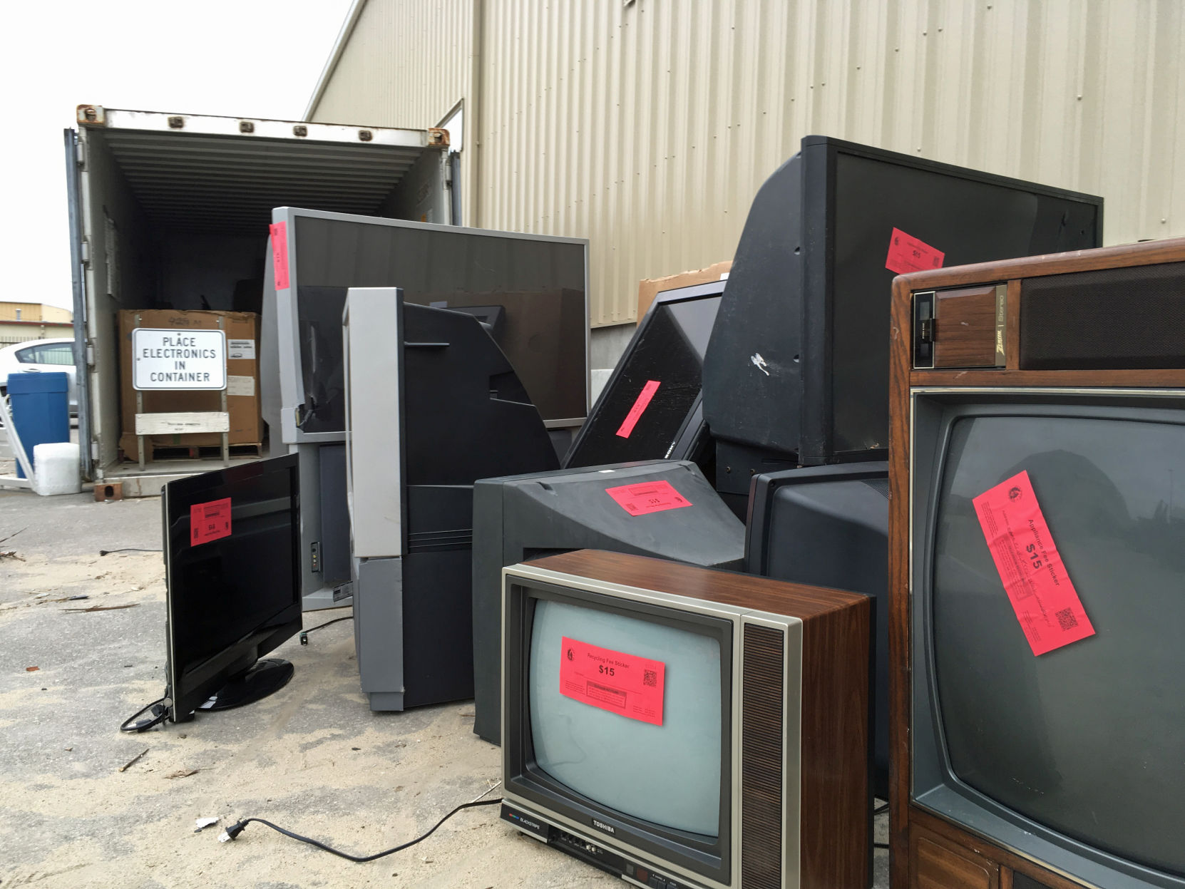 Old televisions